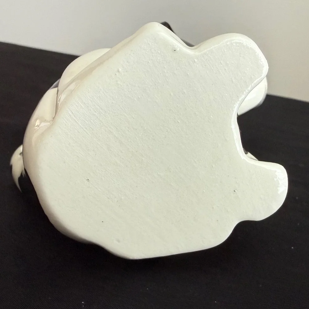 Vintage‎ Ceramic Cow Creamer Black White Farmhouse Milk Pitcher